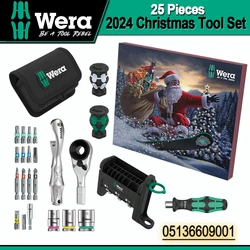 Wera Multi-purpose Tool Set-Advent Calendar 2024 -Bits, Sockets, Bit Ratchet and Bitholding Screwdriver..25 Pcs-05136609001