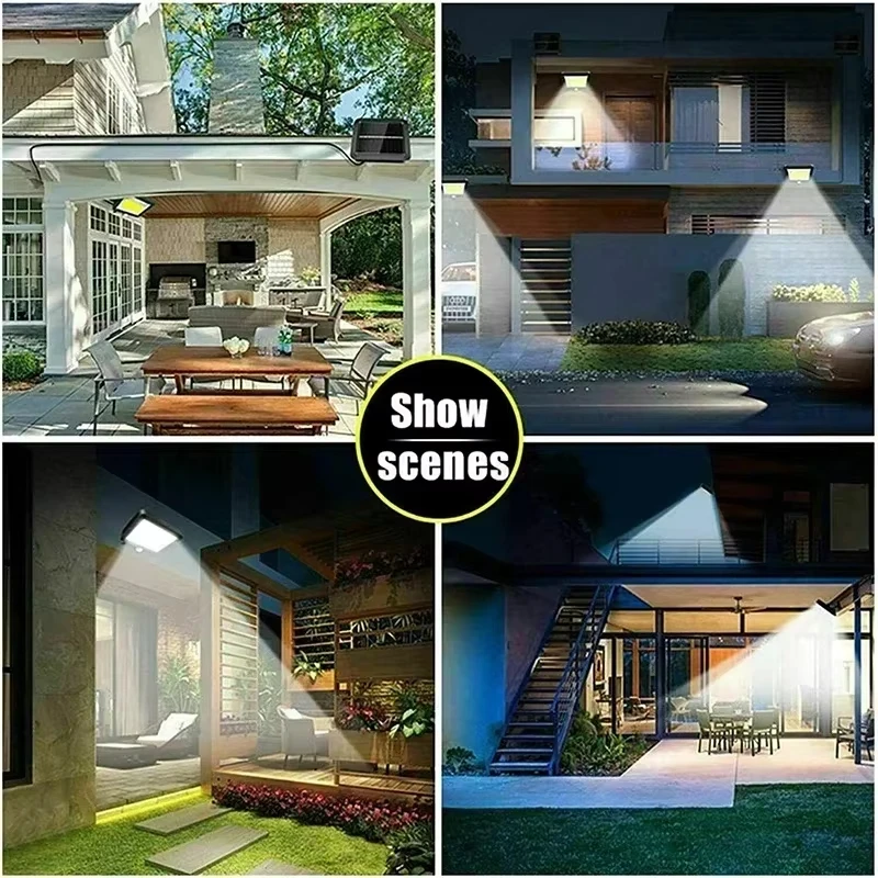 

160COB Solar Split Wall Lamp Motion Sensor Sunlight Light 3 Mode Outdoor Waterproof Emergency Street Garden Security Decor Lamps