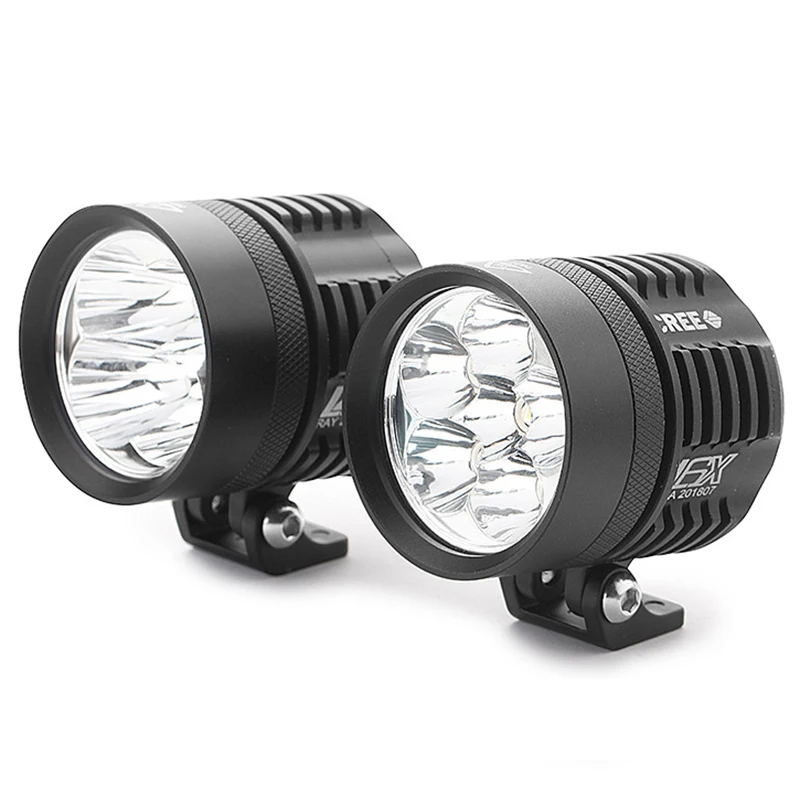 Motorcycle Spotlight L6X l4x 4 Lights 40w Car Light Electric Vehicle Super Bright Led External 4 Bead Headlight Strong Light