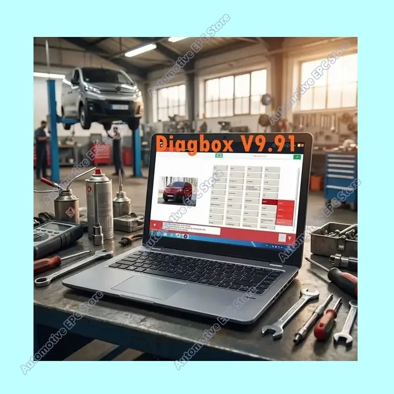 2026 Newest Diagbox V9.91 Car Diagnosis Software Multi-language Fully Working for P-eugeot for C-itroen Diagnostic Car Data Diag