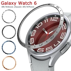 Metal Bezel Ring Cover For Samsung Galaxy Watch 6 Classic 47mm 43mm Sport Watch Tachymeter Frame Watch6 Classic 43mm 47mm