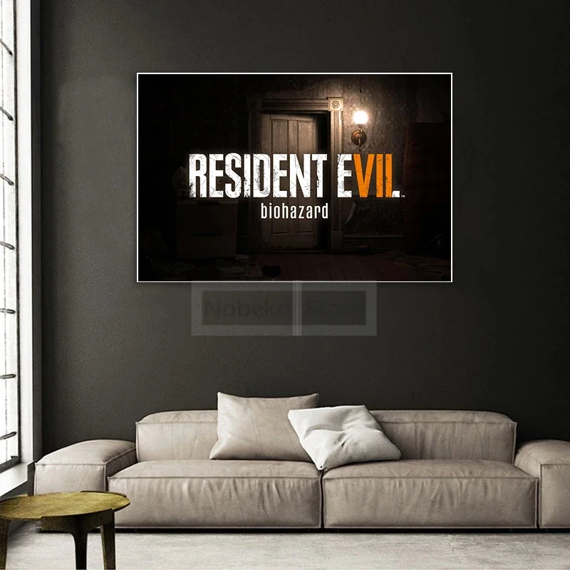 Classic Hot Video Game Resident-Evil 2 4 6 7 Gift Vintage Poster and Prints Canvas Painting Wall Art Pictures Home Room Decor