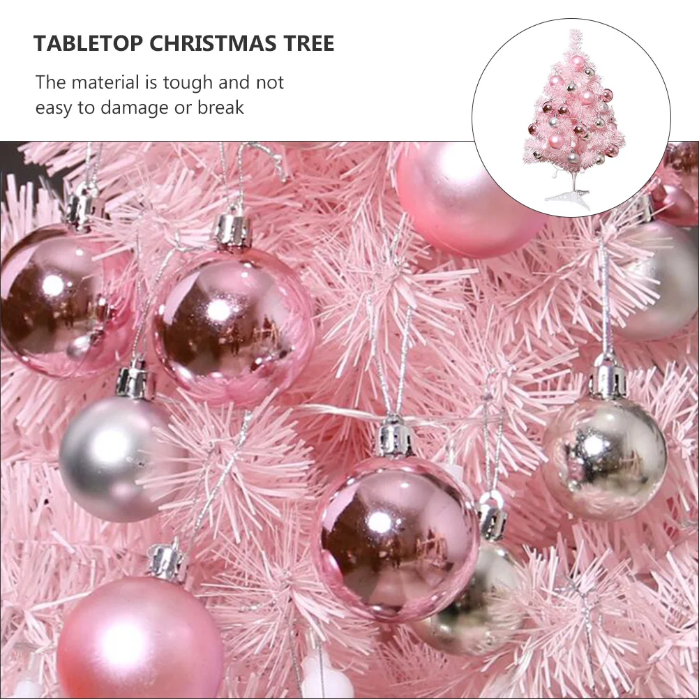 

1 set Lovely Mini Christmas Tree Decoration Luminous Xmas Metal Tabletop Ornament Creative Design Warm Home