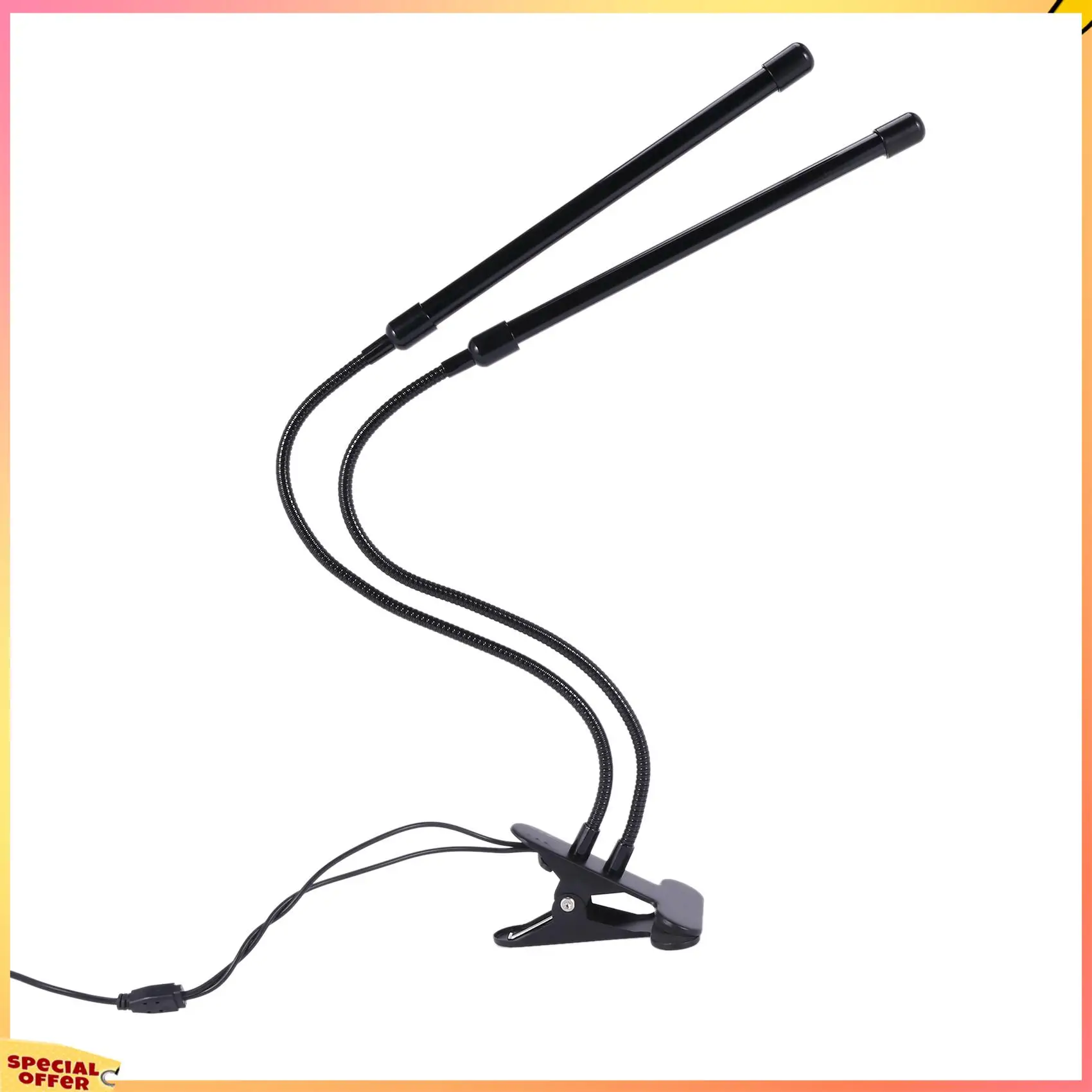 ABFI 3X USB LED ضوء النمو الداخلي، 40 واط مصابيح نباتية كاملة الطيف ضوء الشمس الأبيض للنباتات المنزل الزراعة المائية صندوق عصاري