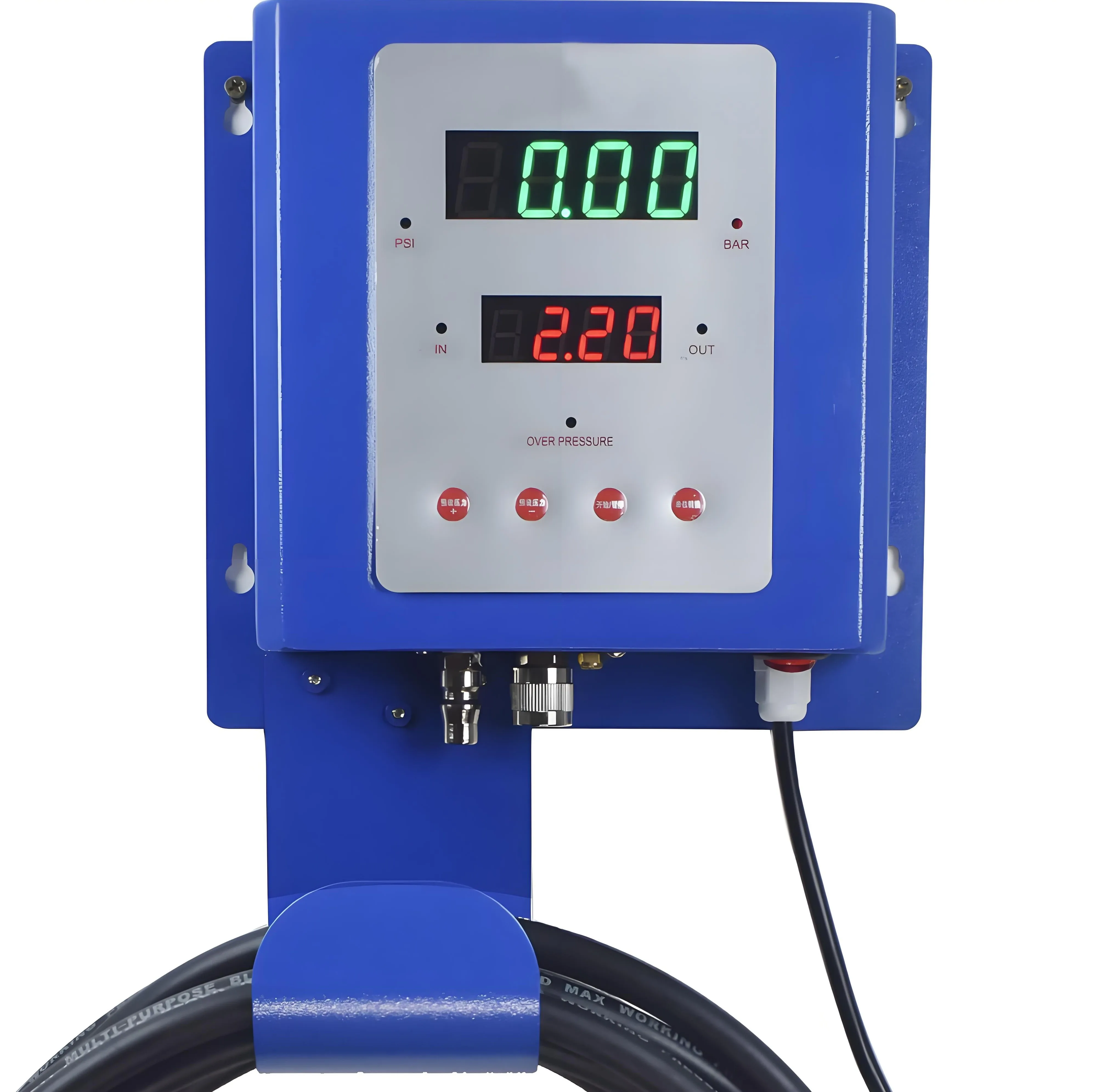 

High Precision LED Digital Automatic Tire Inflation Machine Rapid Preset Wall Mounted Tyre Air Pump Tire Inflators