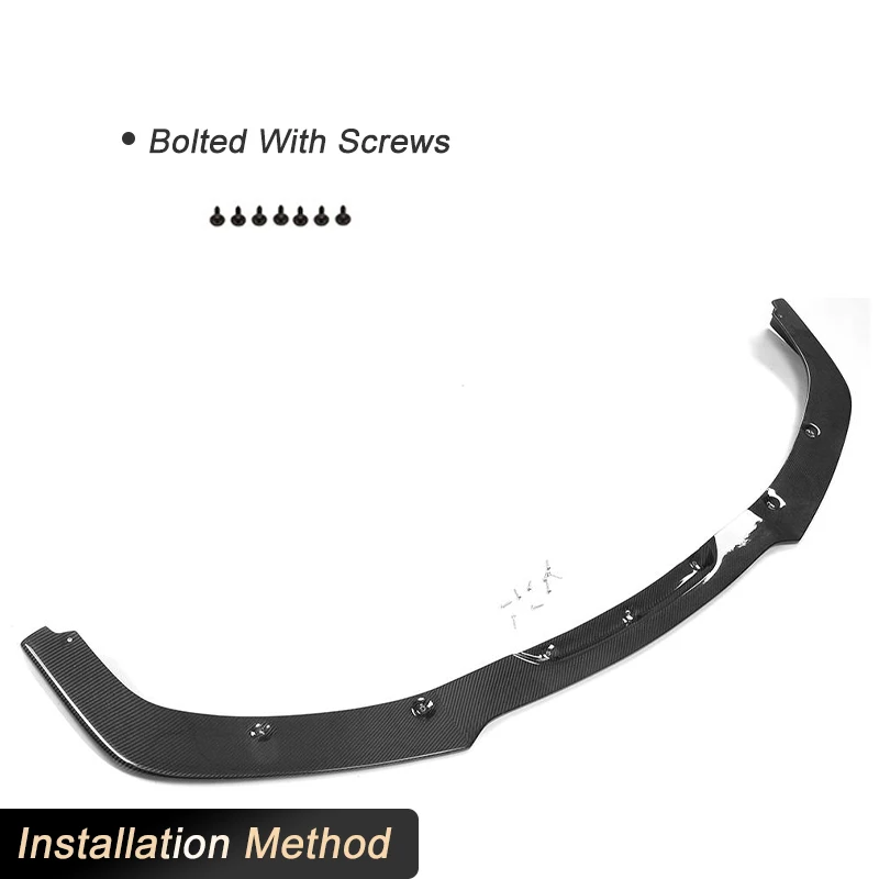 Car Front Bumper Lip Spoiler Chin Protectpr for Lexus IS F Base Sedan 4-Door 2011 2012 Racing Head Bumper Mudguard Carbon Fiber