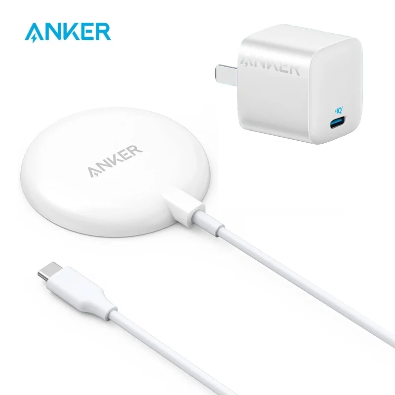 Anker 7.5W Magnetic Wireless Charger with USB-C Bundle, 5 ft Built-in Cable, 313 , (Pad) Only for iPhone 14/14 Pro/14 Pro Max/13