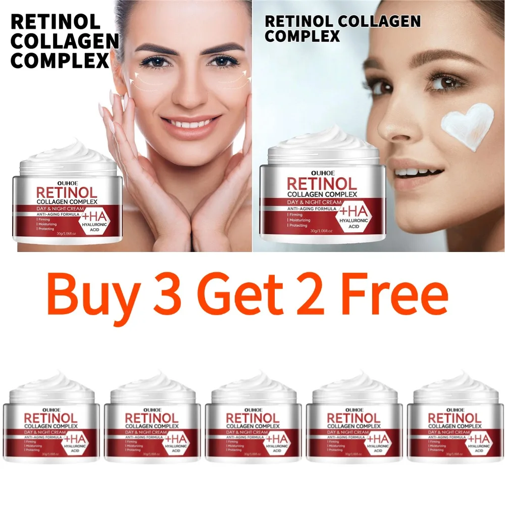 1/3/5Pcs 30g Retinols Facial Skin Care Face Cream Eye Serum Firming Lifting Anti-Aging Reduce Wrinkle Fine Lines Skincare