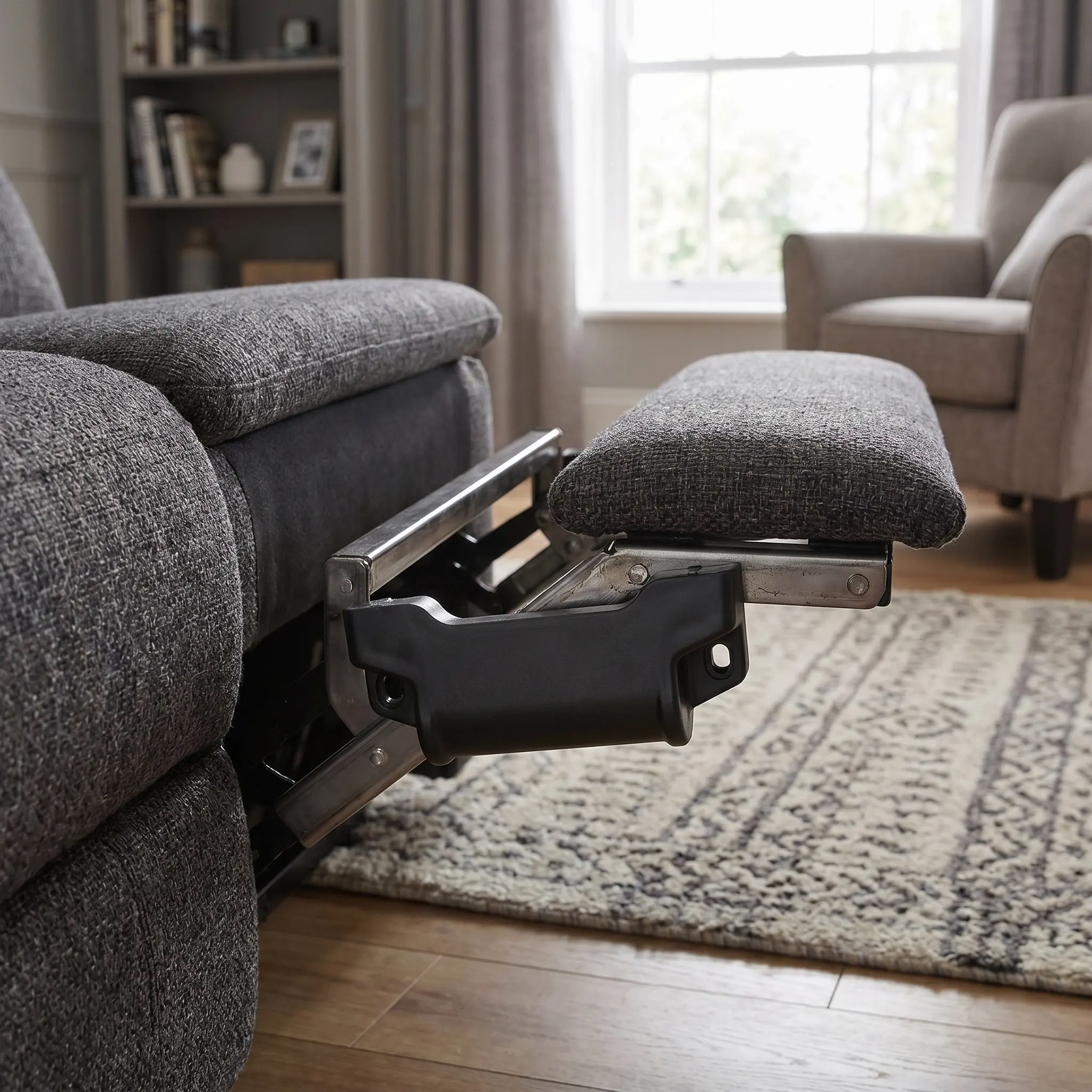 2 Pcs Chair Footrest Slider Gaming Parts Recliners Sliders Supply Replacement Attachment Furniture Heavy Duty Accessory