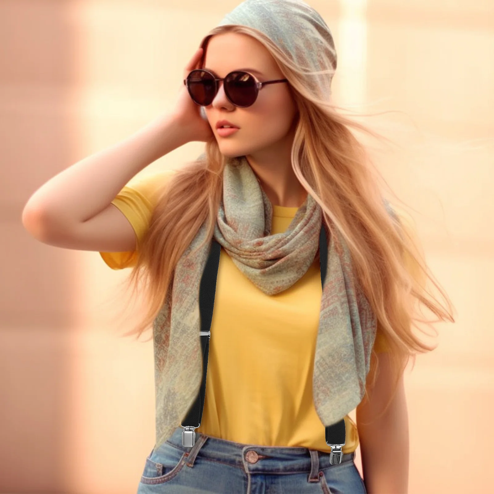 مرونة للرجال النساء قابل للتعديل السراويل المريحة ارتداء مقاومة مستقرة أربعة مقاطع تصميم للرجال الحمالات المرنة X #3