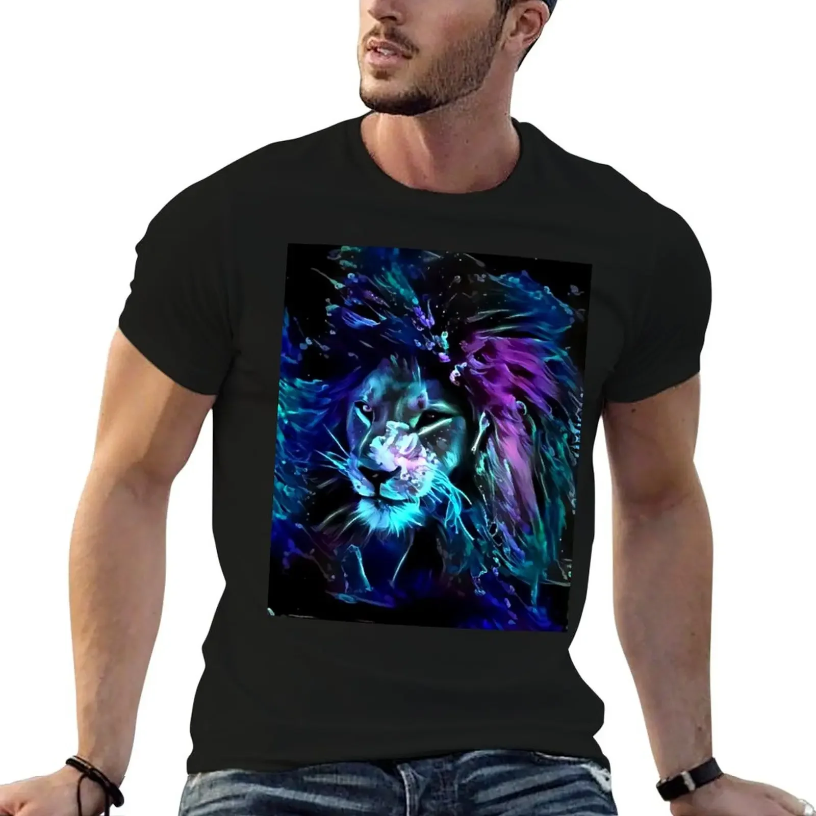 

Night of the Neon Lion T-Shirt football t shirt funny gifts mens t shirts pack