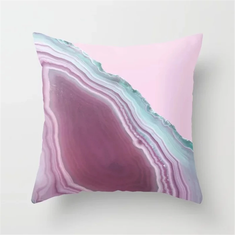 Nordic Marble Stone Texture Cushion Cover Modern Fashion Pillow Cover Decorative Pillow Case Home Decor Sofa Couch Throw Pillows