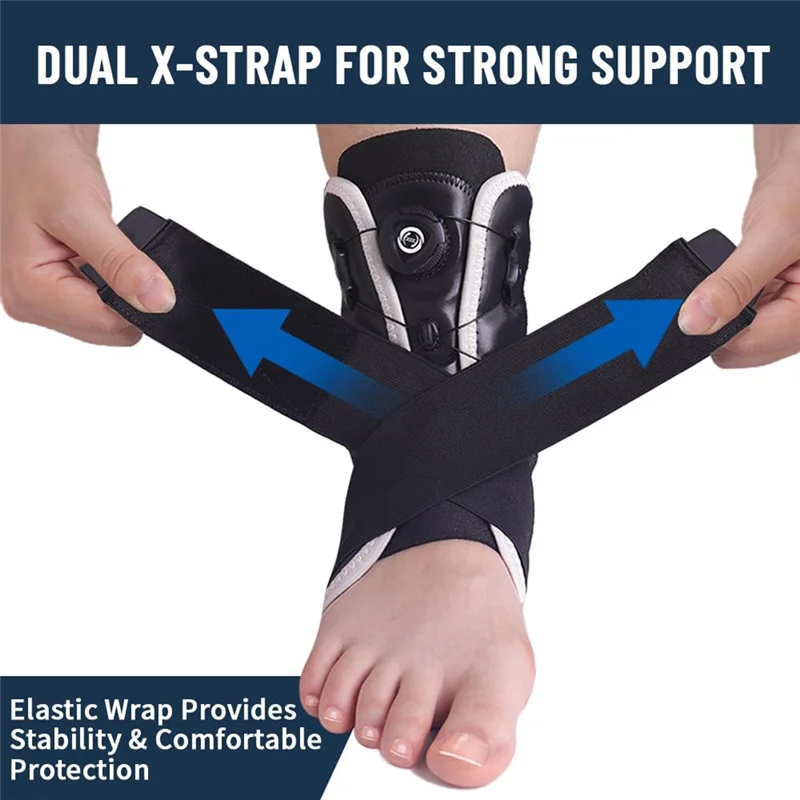 

ABKY-Ankle Brace For Women Men With Removable Side Splints For Basketball Volleyball Tennis For Sports, Ankle Support