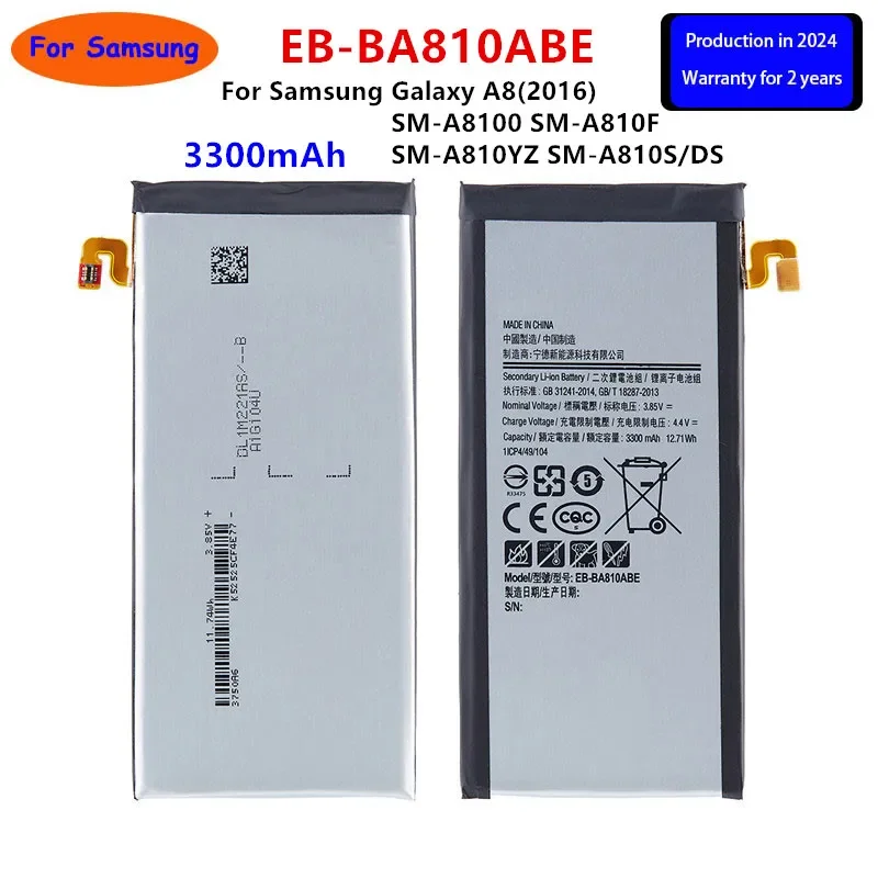 

Brand New EB-BA810ABE 3300mAh Battery For Samsung Galaxy A8(2016) SM-A8100 SM-A810F SM-A810YZ SM-A810S/DS Batteries