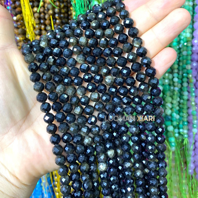 6 8 10mm Facettierte Runde Naturstein Lavendel Chalcedon Lose Zwischenperlen für Schmuckherstellung DIY Armband Anhänger Zubehör – Detail 7