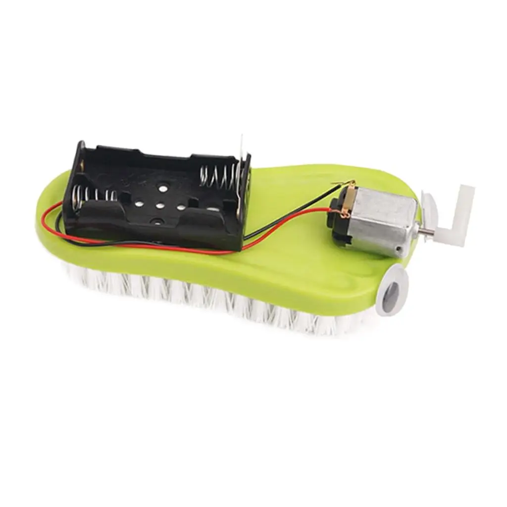 Children's DIY Brush Sweeping Robot Physic Science Experiment Tool