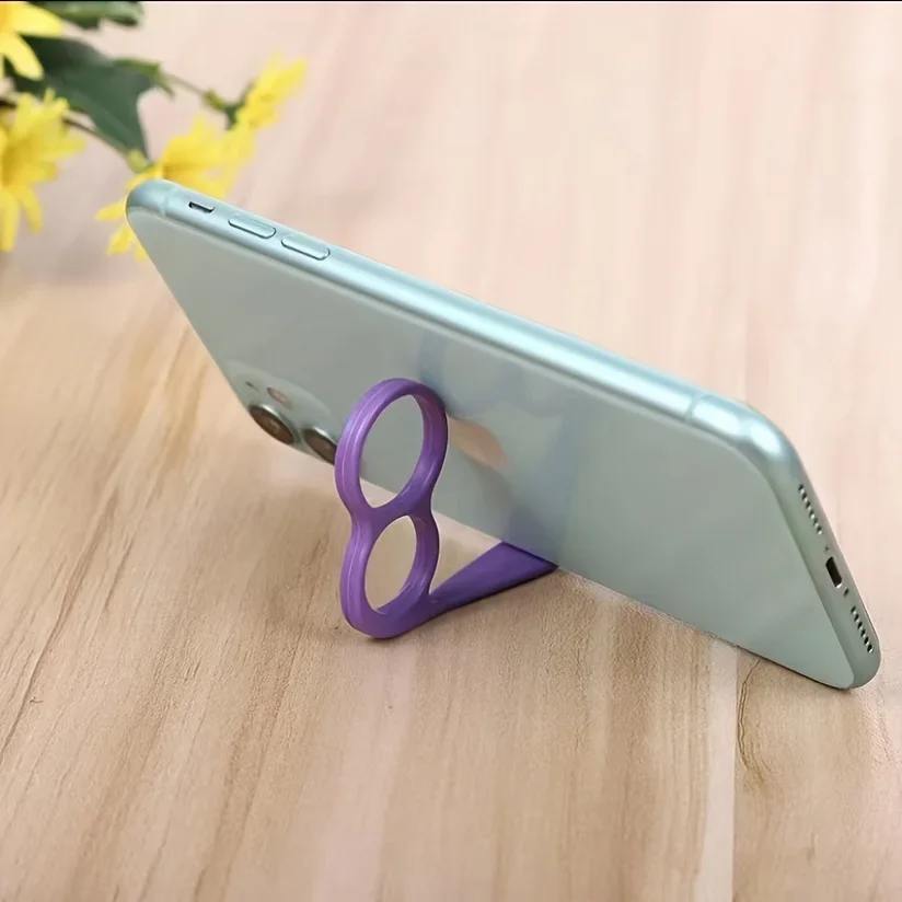 

Durable Phone Grip Holders Durable Plastic Non-Slip Finger Ring Stand Mounting Utility Hooks for Secure Handheld Use & Desktop