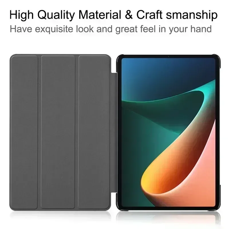 Para funda xiaomi mi pad 6 pro 5 11 caso redmi pad se 11 10.61 caso auto acordar e sono capa de silicone funda suporte carregamento