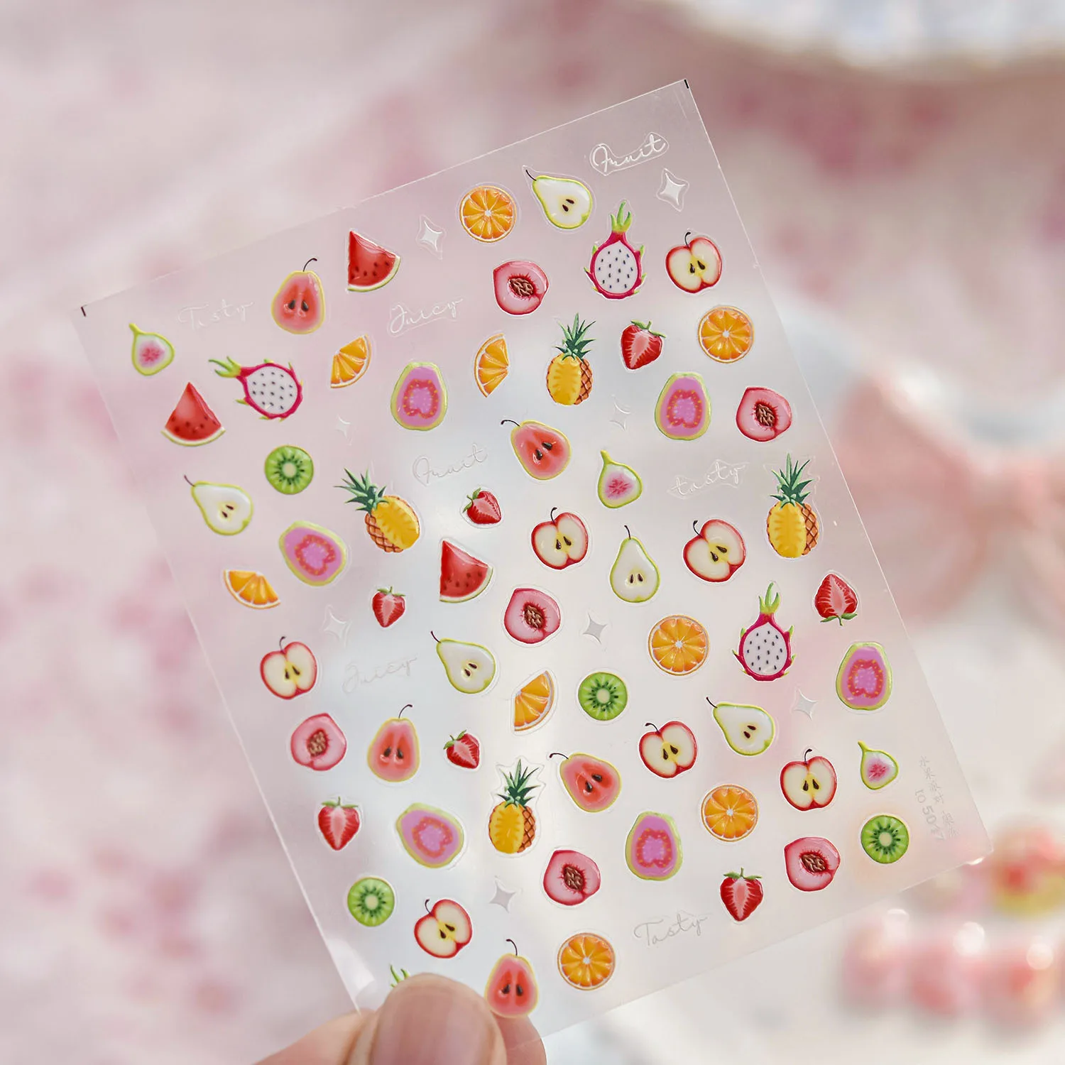 Summer Tempting Colorful Fruits High Quality 3D Nail Stickers Nail Art Decal Design Manicure Tool T-5017