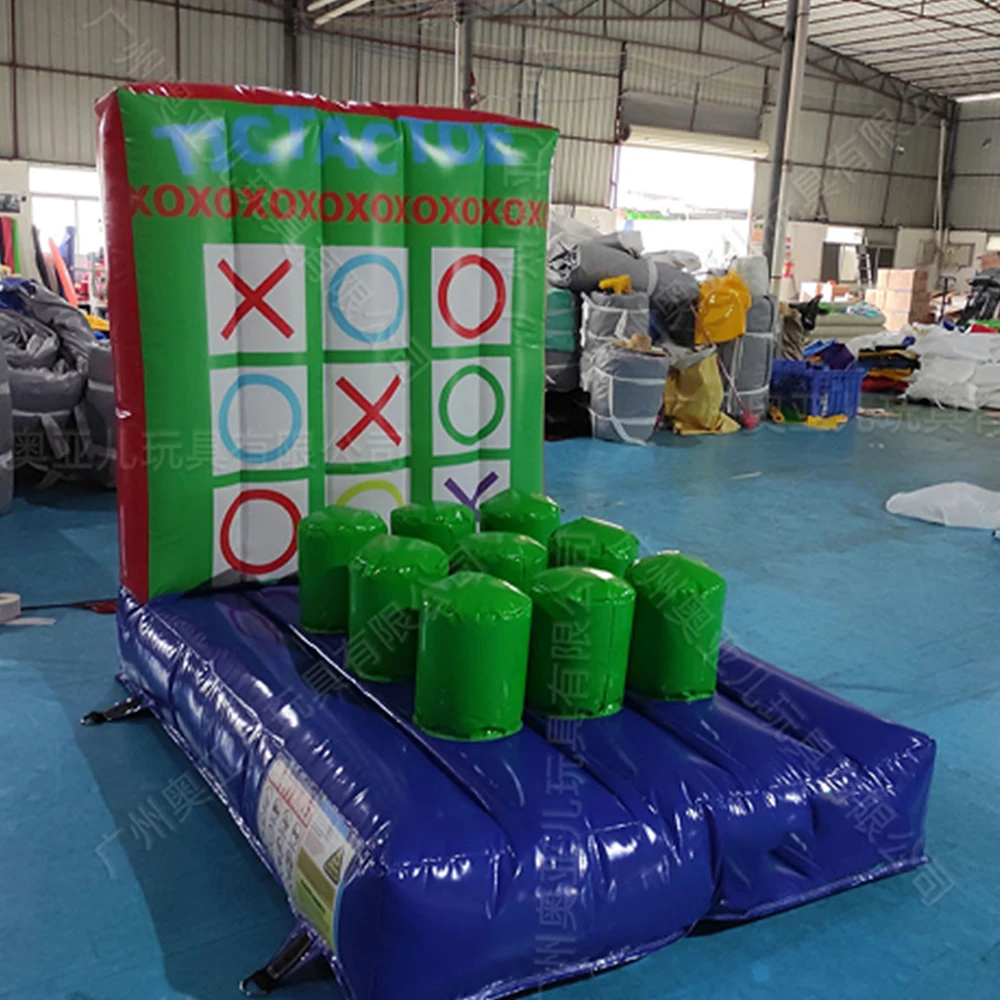 4 IN 1 PVC Inflatable Carnival Game Knock Down Combo Popular Carnival Bouncy Toys for party