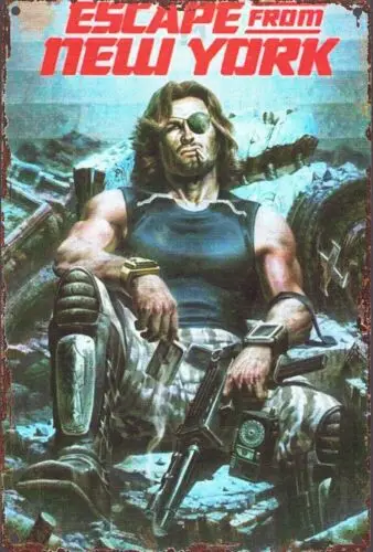 Escape From New York - Snake Plissken - Kurt Russell Tin Metal Sign