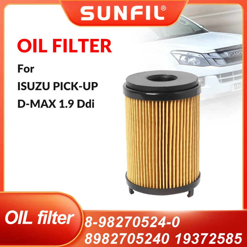 OIL filter 8-98270524-0 8982705240 19372585 For ISUZU PICK-UP D-MAX 1.9 Ddi 