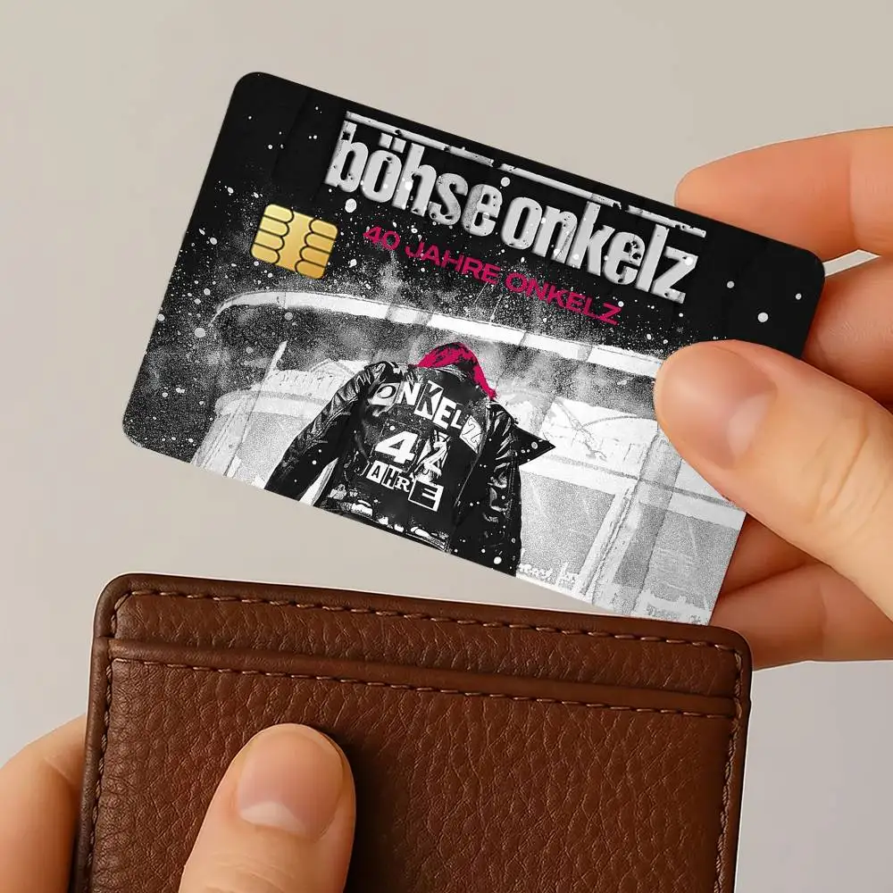 Band B-Bohse O-Onkelz-S Credit Card Stickers Skin For Bank Bus Metro 4PCS Cover Film Gift