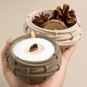 Kreativitas Sarang Burung Toples Lilin Cetakan Silikon DIY Cetakan Pot Bunga Retikulasi Tidak Beraturan Kotak Penyimpanan Resin Plester Pembuatan Kerajinan 12 cetakan toples penjualan terbaik - №