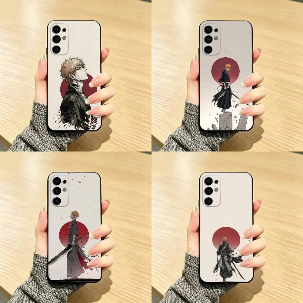 BLEACH Ichigo Kurosaki  Phone Case Black Silicone Soft For Samsung S25,S24,S21,S22,S23,S30,Ultra,S20,Plus,Fe,Lite