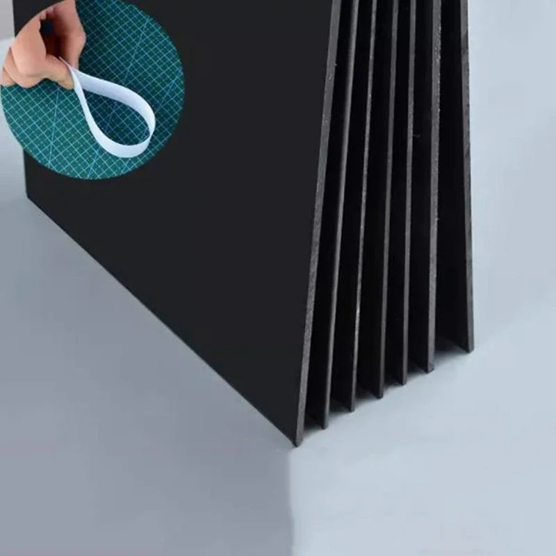 1Pcs Black ABS Plate Hard Rubber Plate Plastic Board Wall Manual DIY Sand Table Building Model Board Material Custom Cutting