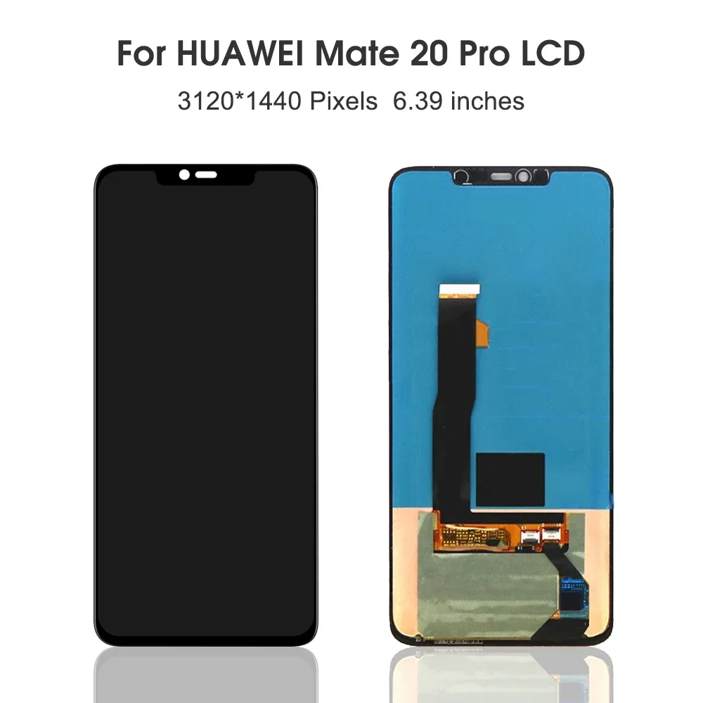 For HUAWEI 6.39\'\'Mate 20 Pro For Mate20 Pro LYA-L09 L29 AL00 LCD Display Touch Screen Digitizer Assembly Replacement