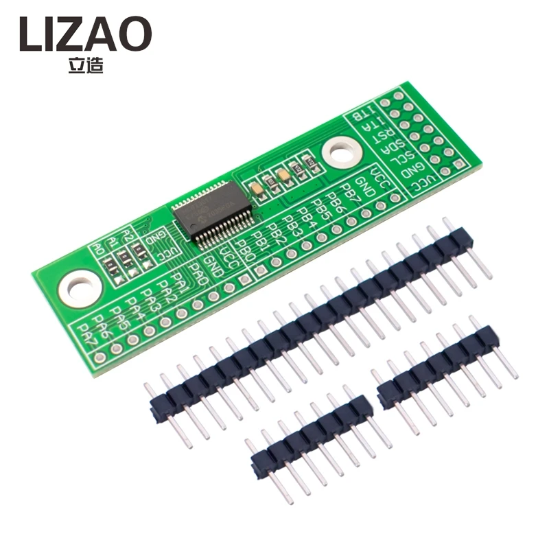 MCP23017 16-Channel I2C I/O Expansion Module, 16-Bit GPIO Converter for Arduino & Raspberry Pi Projects