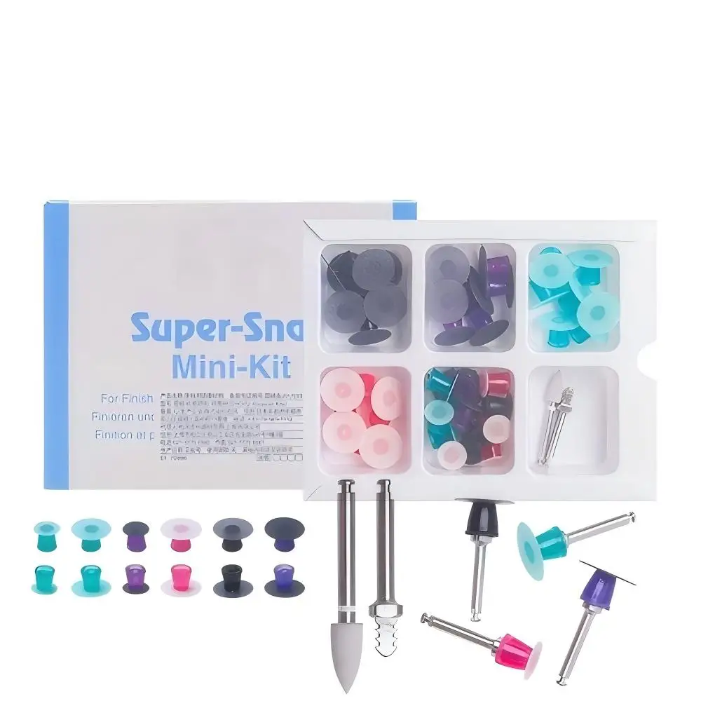 Super-Snap Rainbow Dental Technique Kit Oral Resin Polishing Discs Set Composite Polishing Finishing Disc Dental Lab Tool