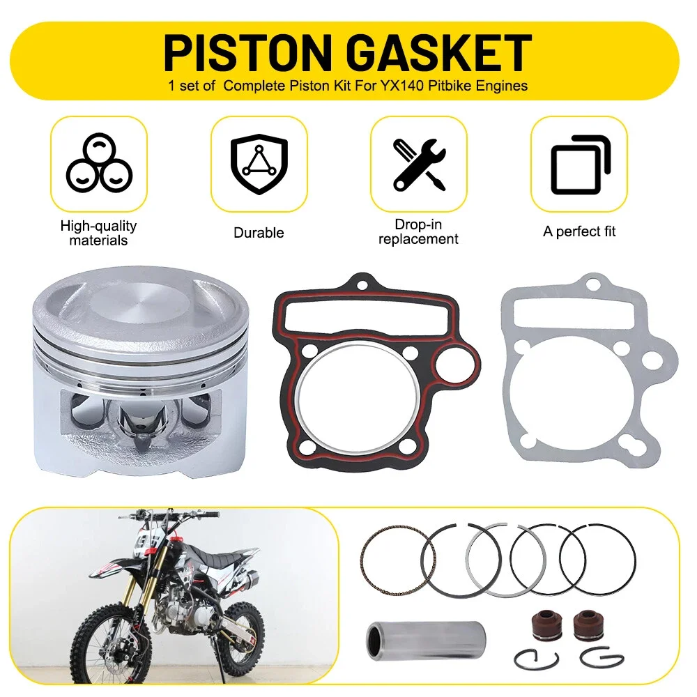 

For Z140 Z2 140cc Z2R 140cc Z3 140cc Z3R 140cc Motorcycle Engines YX140 Piston Rings Kits 56mm 13mm Pin And Gaskets Replacement