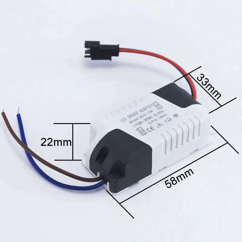 (3-5)x1W 5x1W Led Driver 3W 4W 5W Lamp Driver Power Supply Lighting Transformer AC85-265V for LED Downligts Lights