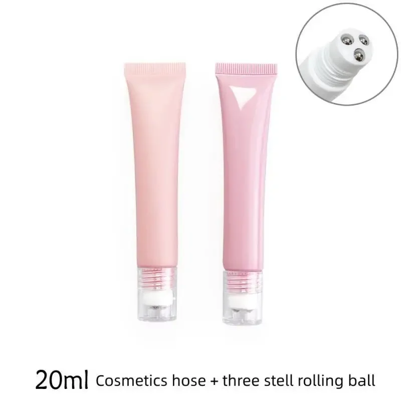 10-200pcs Wholesale 20ml Empty Soft Tube Eye Cream roll ball Bottle Cosmetic Hose Container Squeeze Skin Care Cream Packing