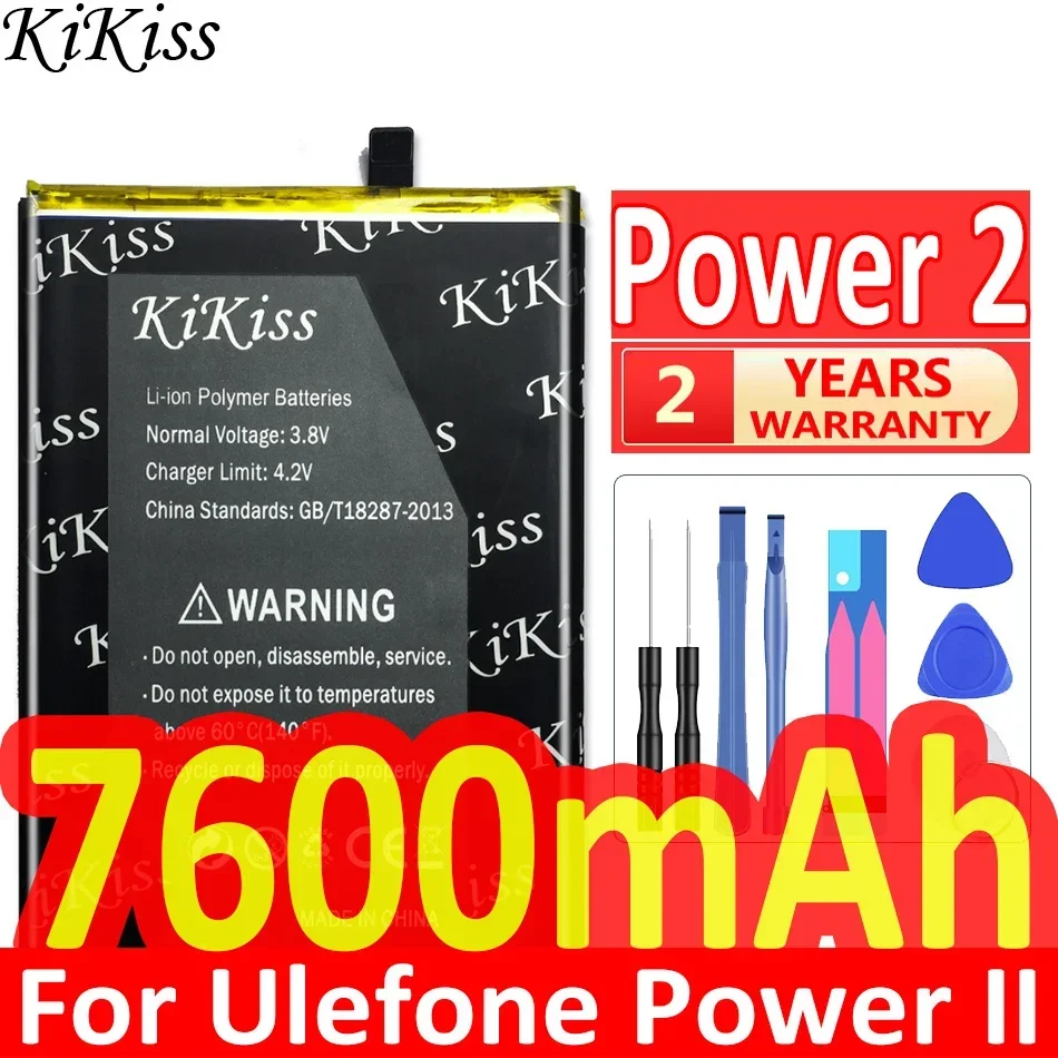 

High Capacity 7600mAh Battery For Ulefone Power II/ Power 2