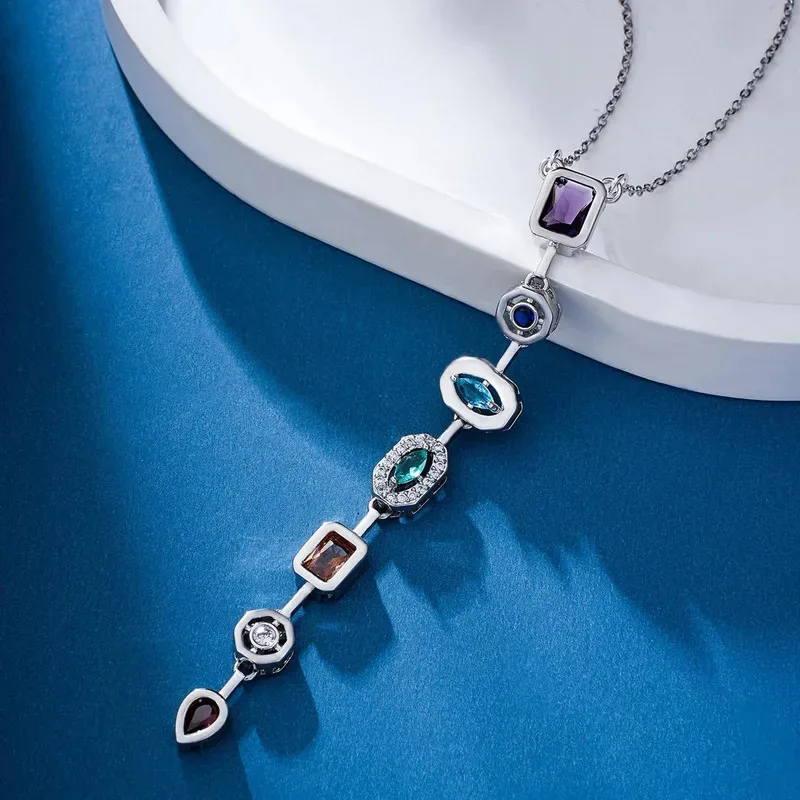 YISON Shiny Amazing Golden Fashion Necklace for Women Elegant Necklaces Female Beautiful Crystal Party Accessories Fine Jewelry