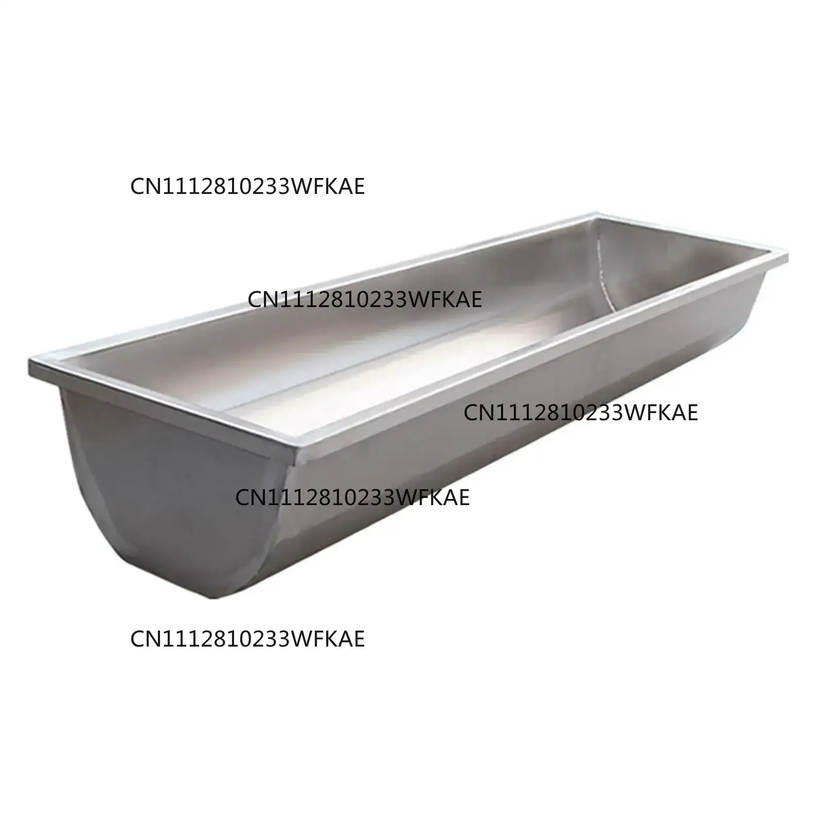 Durable Stainless Steel Feed Trough Livestock Feeder Waterer Heavy Duty for Sheep Goats Horses Cattle Deer
