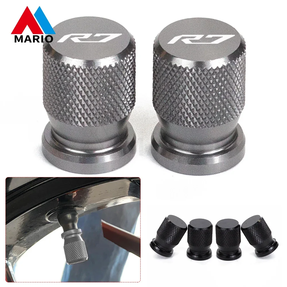 

For YAMAHA YZF-R7 YZF R 7 R7 YZFR7 2021 2022 Dustproof Tire Valve Stem Cap Bolt-In Air Tight Wheel CNC Airtight Cover