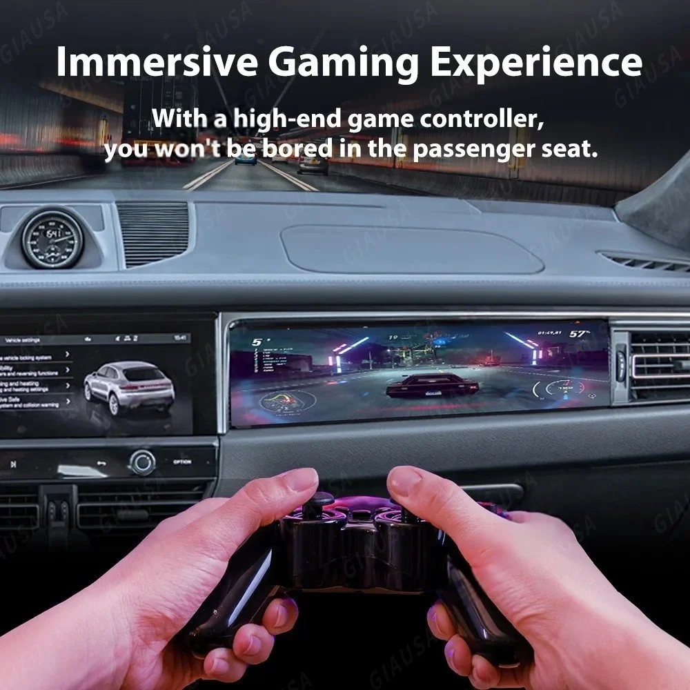 

Пассажирская развлекательная панель для Porsche Macan 2018-2023 Carplay Android Auto Автомобильный радиоприемник Экран мультимедийного плеер Стерео