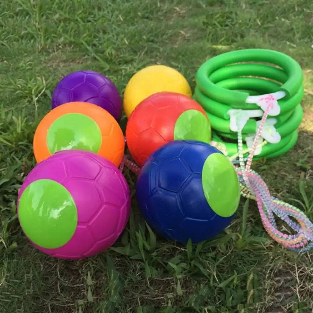 Pé hoop bola pé saltando bola pular cordas esportes exercício bola de treinamento de reação na corda altura crescimento