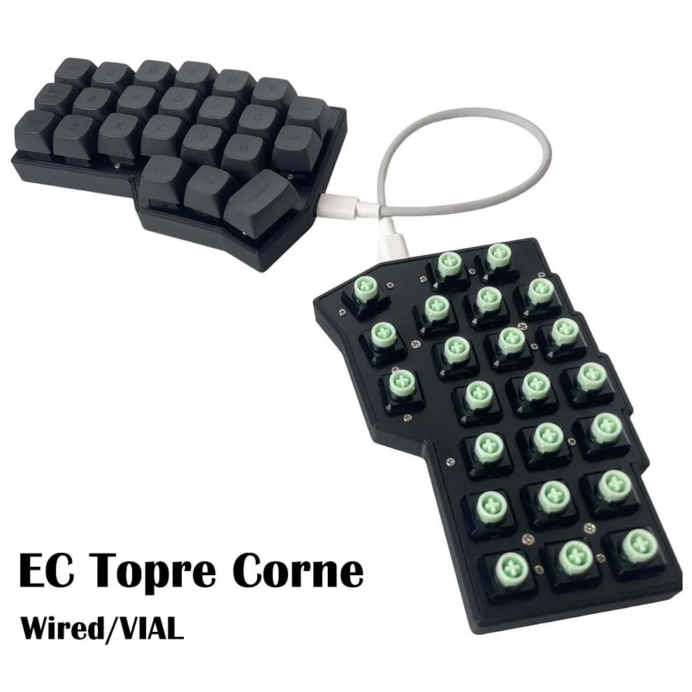 

Topre Switch EC Corne Split Ergonomics Capacitive Keyboard Wired MX Slider Adapter VIAL fully programmapble