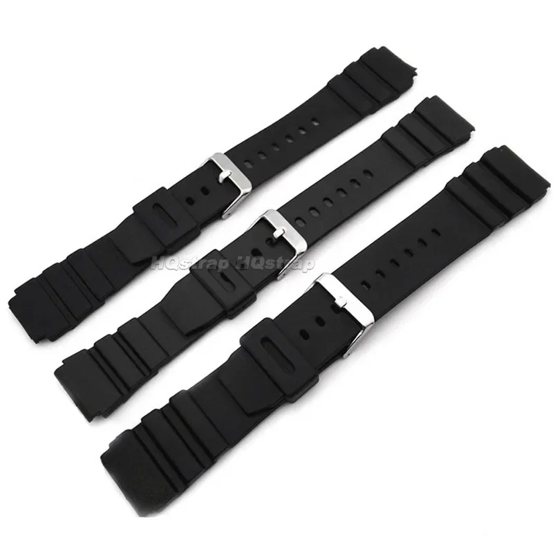 Silicone Strap for Casio 18mm 20mm 22mm 24mm 26mm 28mm Rubber Waterproof Watchband Students Electronic Sport Universal Wristband image 2