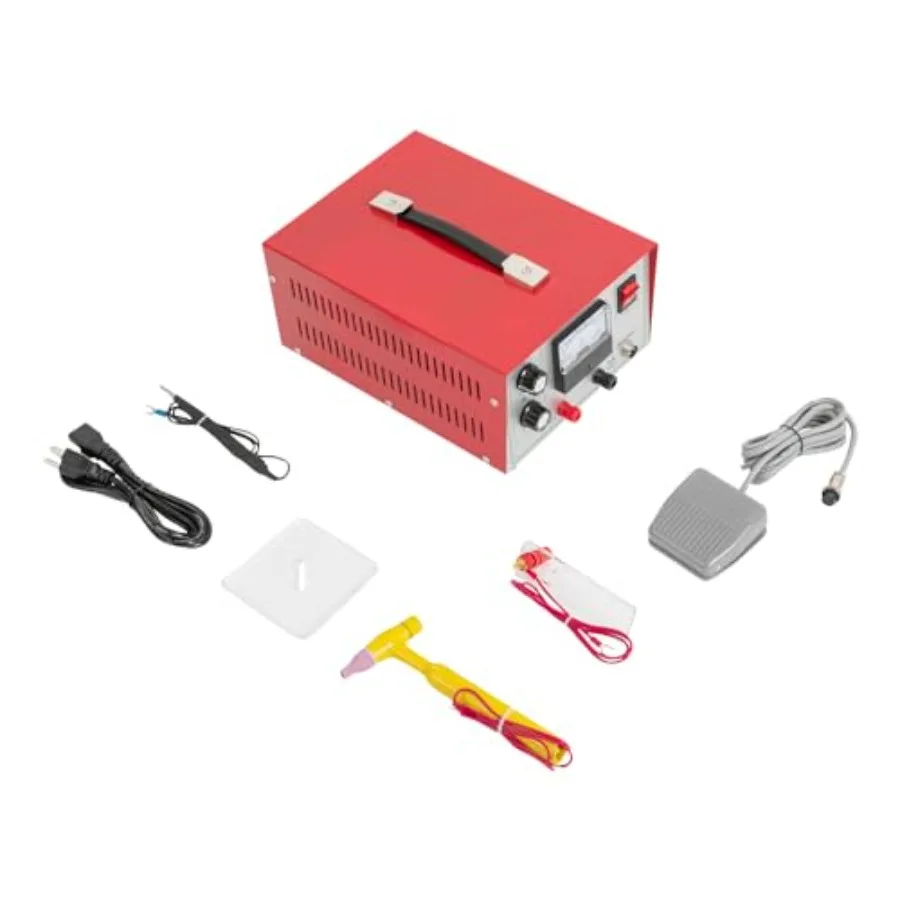 

Portable Jewelry Spot Welder 110V 50A Pulse Red 500W for Gold Silver Platinum Jewelry Welding with Sparkle Glisten Effect