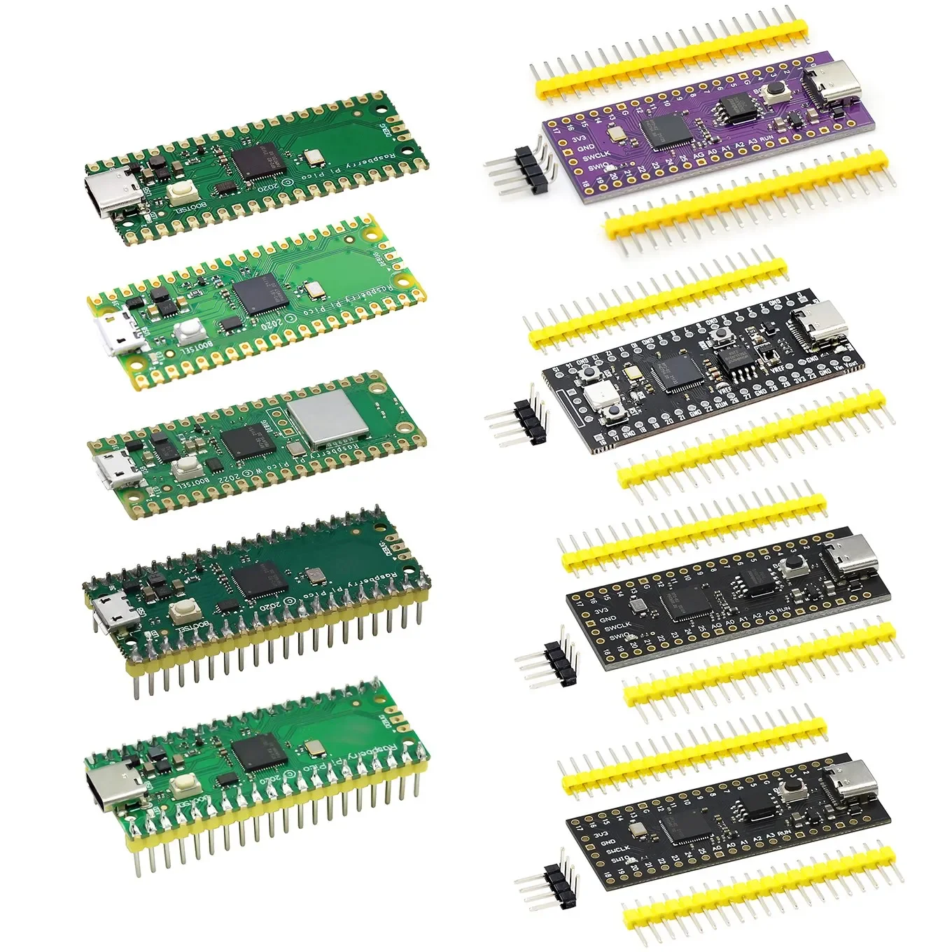 Raspberry Pi-placa Pico RP2040 de doble núcleo, microordenadores ARM de baja potencia, Cortex-M0 + procesador de alto rendimiento, 264KB