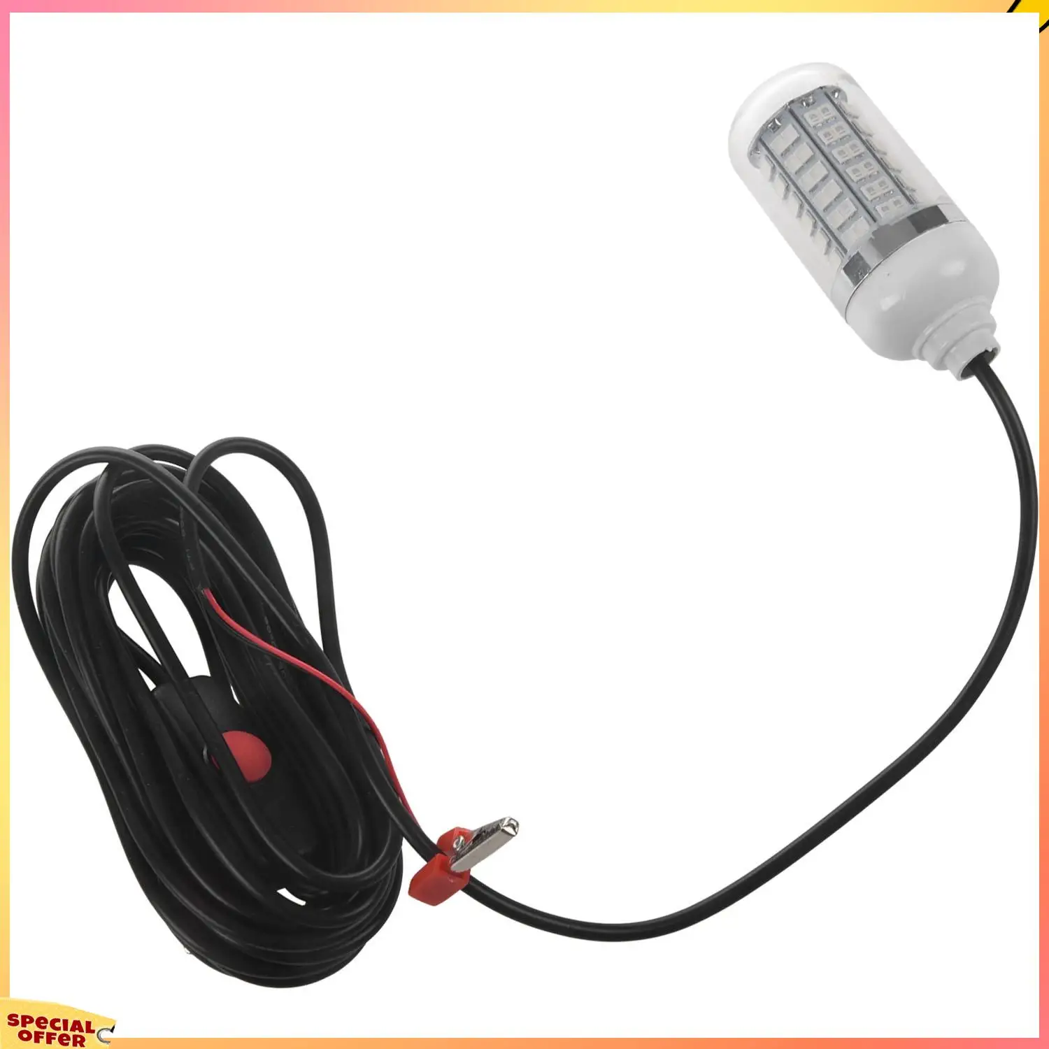 ABFI 4X 12 فولت مصباح الصيد الأخضر 108 قطعة LED تحت الماء مصباح الصيد السحر صياد السمك مصباح يجذب الجمبري الحبار الكريل #2