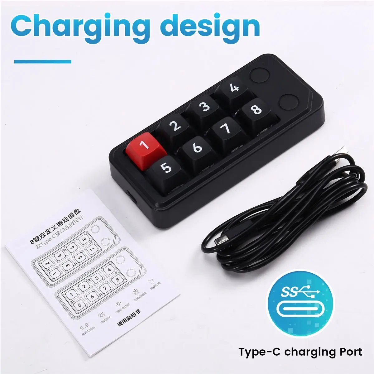 【a60i】-teclado-mecanico-para-jogos-com-definicao-macro-8-teclas-com-fio-preto-815b