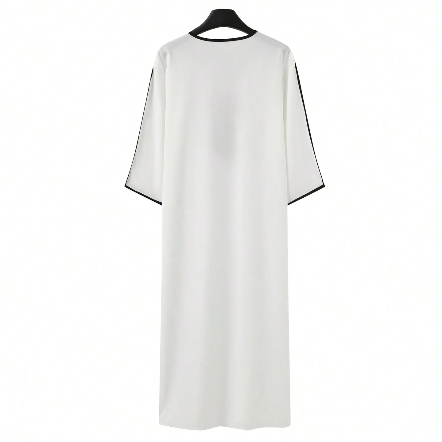 رداء رجالي عربي مسلم نمط عرقي مطرز على الطراز المغربي كاجوال تقليدي إسلامي ثوب طويل ثوب صلاة #3