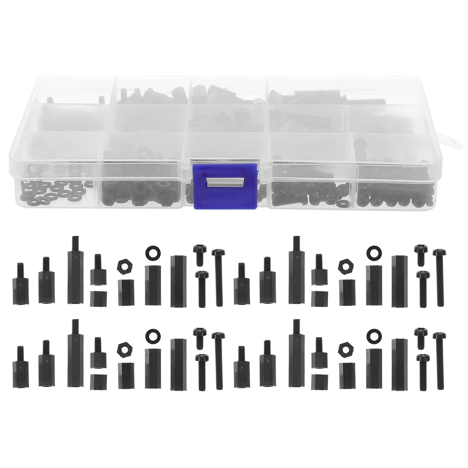 

1Set Nylon Hex Nuts Assorted Fastening Set For Pcb Standoffs Controller Mounting Male Female Spacers Threaded Pillars Nut Kit